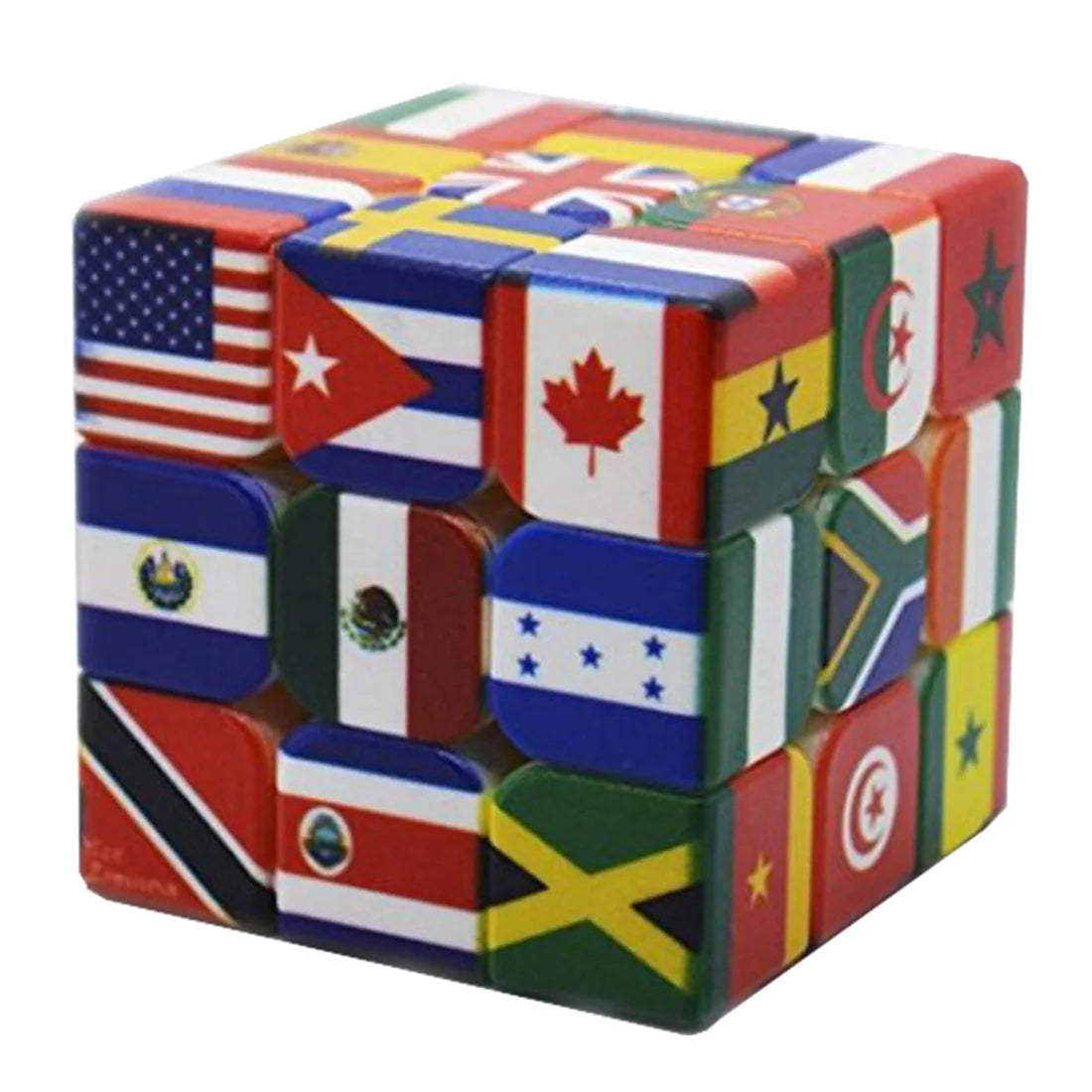 3X3X3 UV Print National Flags Cubes Speed Puzzle