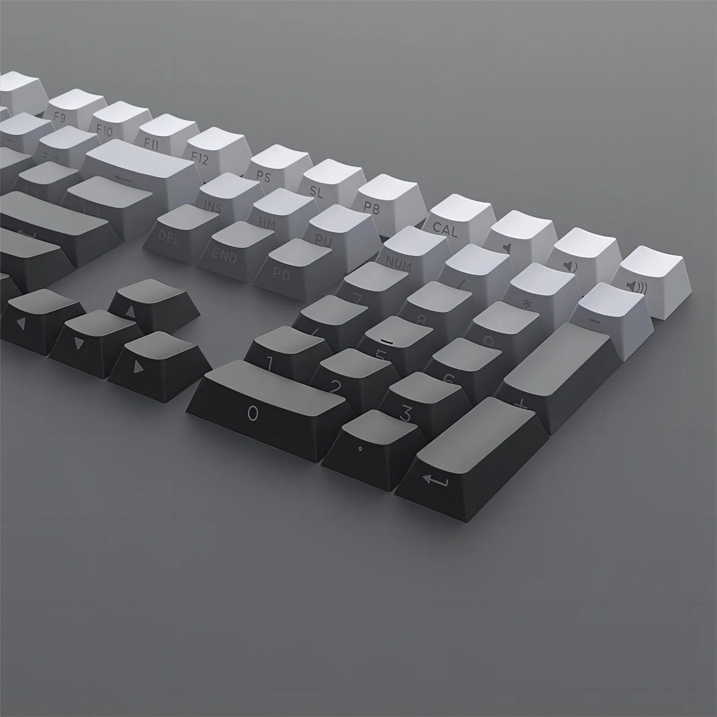 133 Keys Side Print Shine Through Keycap Set Double
