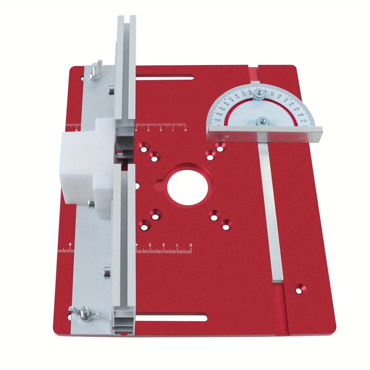 Woodworking Router Lift System and Aluminum Top Plate
