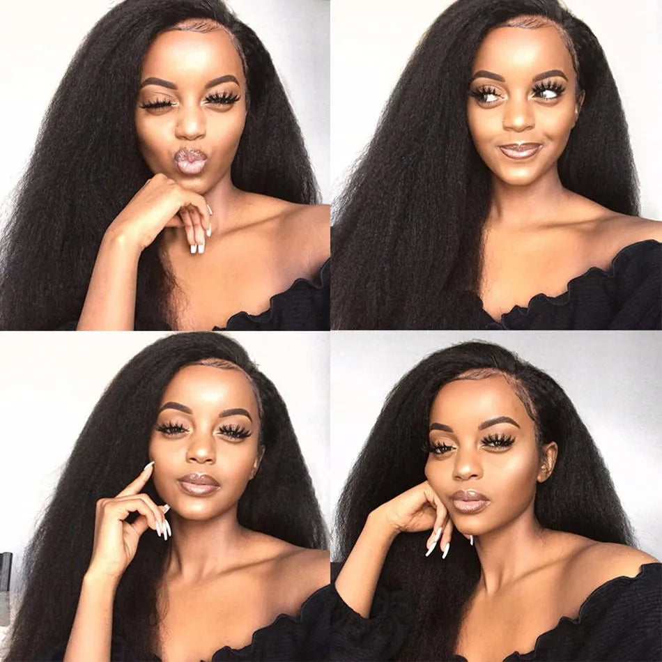 Kinky Straight 13x4 13x6 Lace Frontal Closure