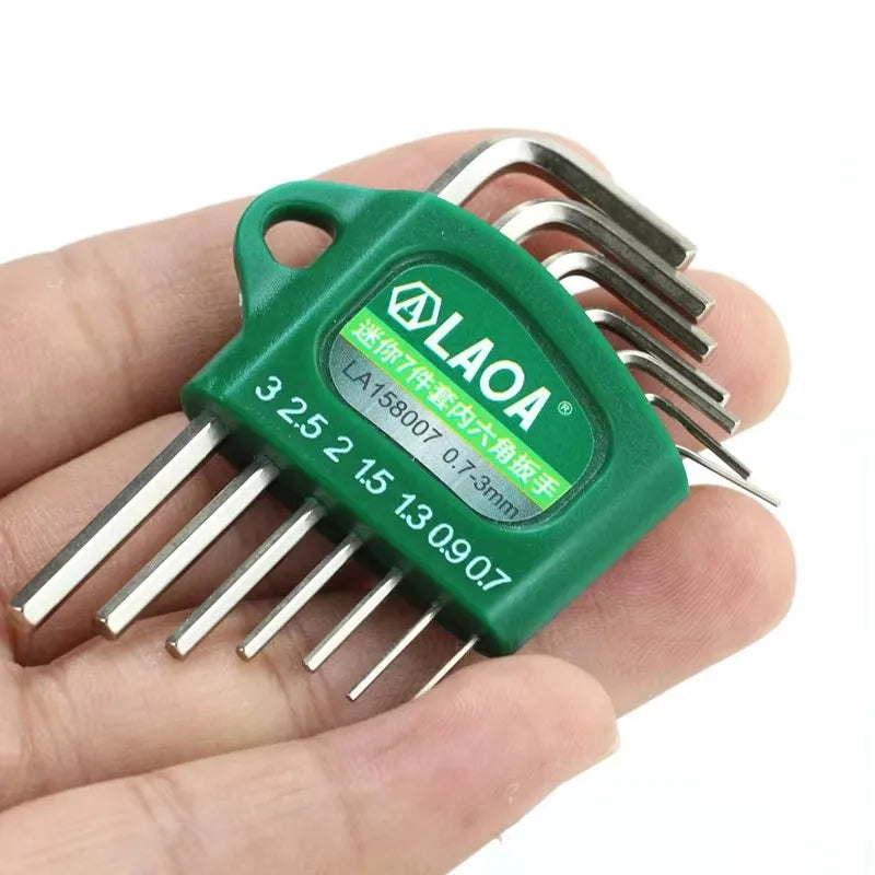 LAOA Mini 7-piece allen wrench hexagonal hexagonal screwdriver