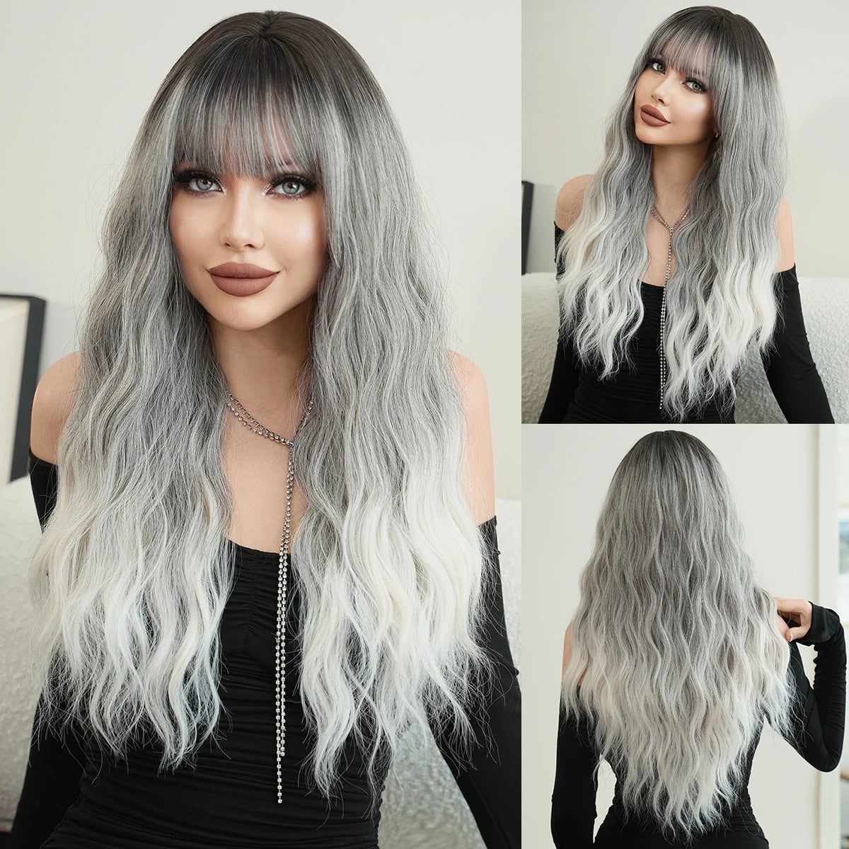 NAMM Long curly Hair Wig Brown