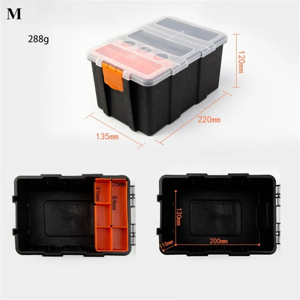 Multi-Grid Portable Plastic Parts Toolbox Combination