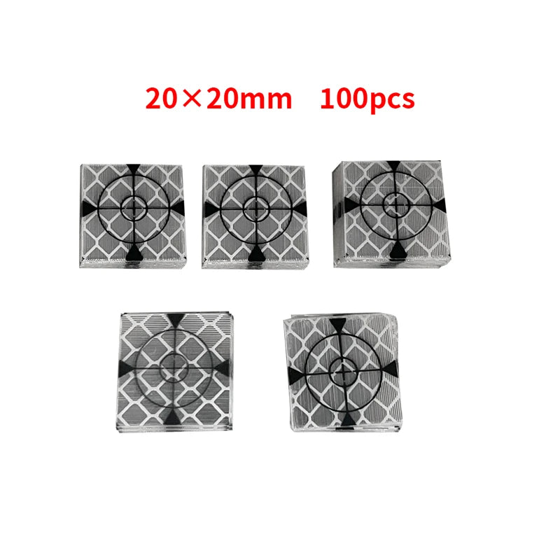 100pcs Size 60x60mm 20 30 40 50 mm Reflector Sheet