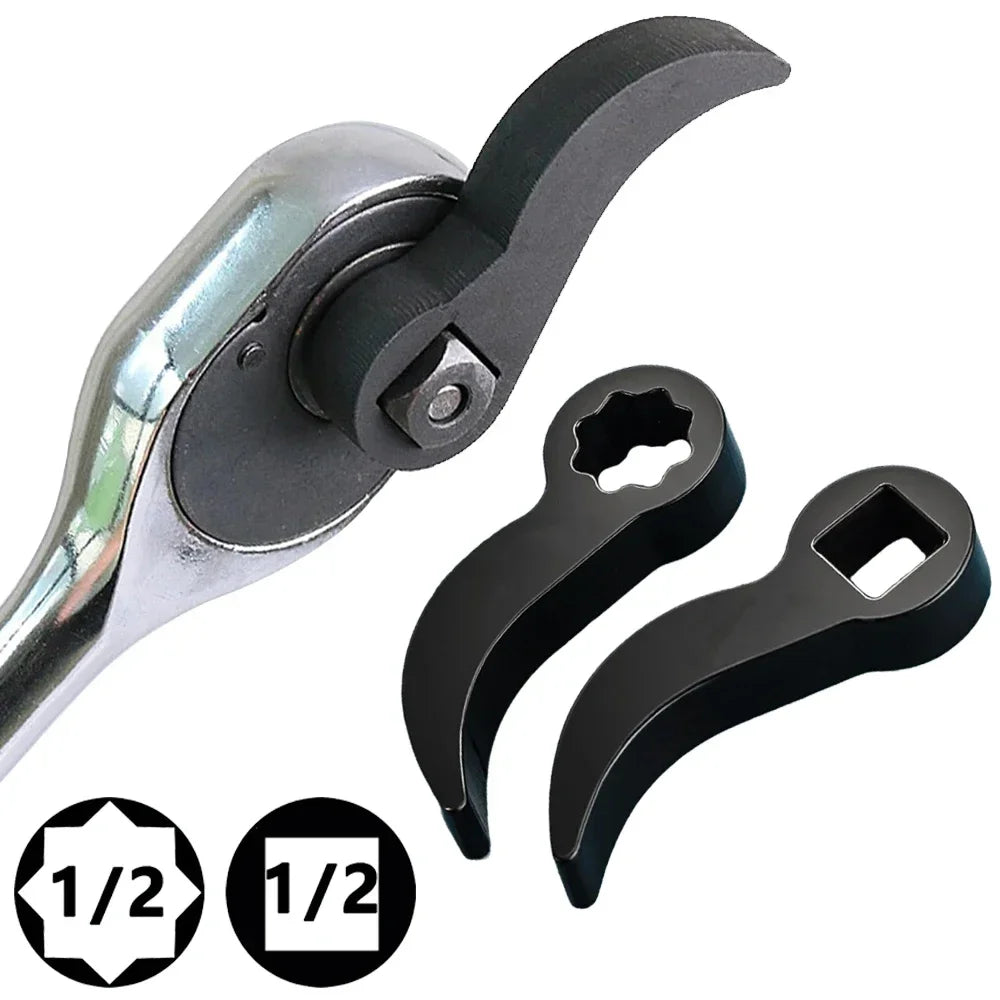1/2inch Ratchet Crowbar Adapter Head Tools Pry Bar Wrench