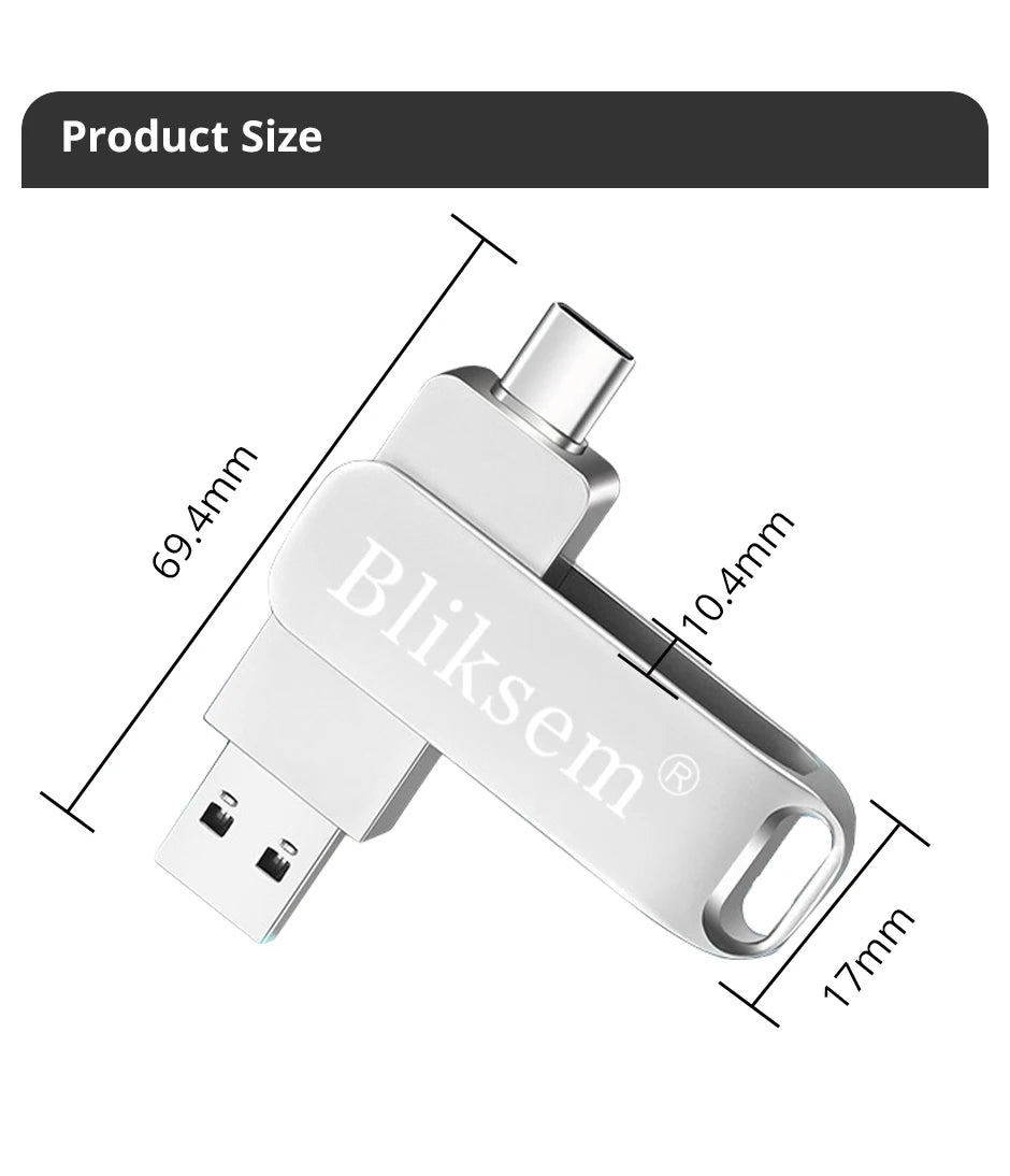 Bliksem TYPE-C Flash Drive OTG 32GB 64GB