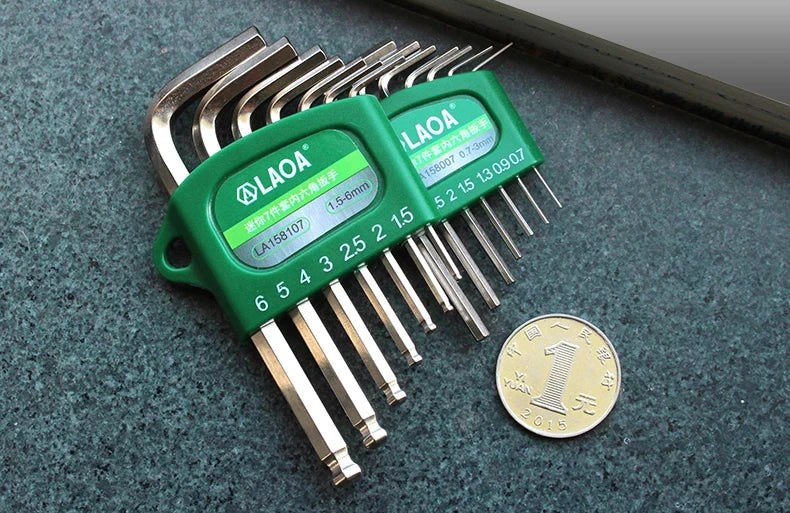 LAOA Mini 7-piece allen wrench hexagonal hexagonal screwdriver