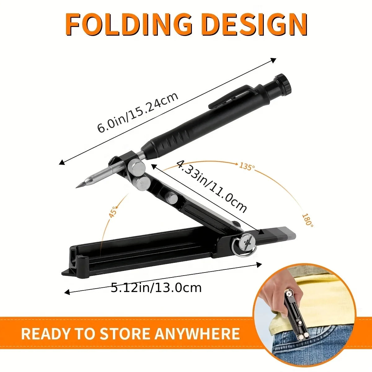 Multi-function Scribing Tool Aluminum Alloy Scribe Tool