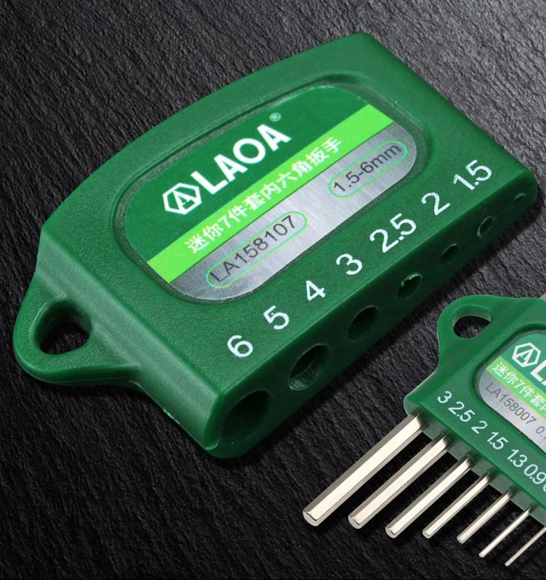 LAOA Mini 7-piece allen wrench hexagonal hexagonal screwdriver