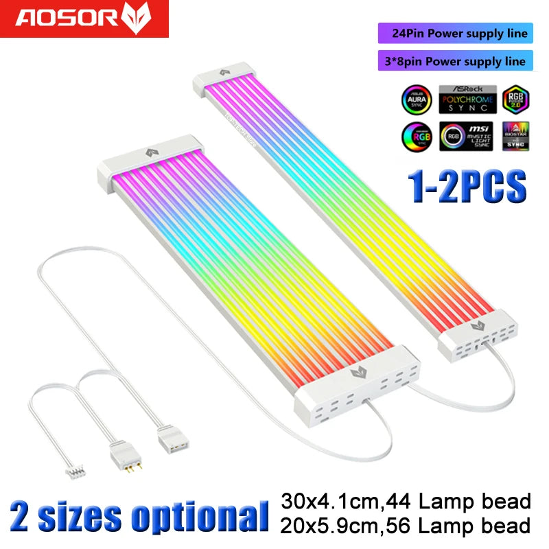 COOLMOON AOSOR ARGB LED Light Strip for 24PIN Motherboard