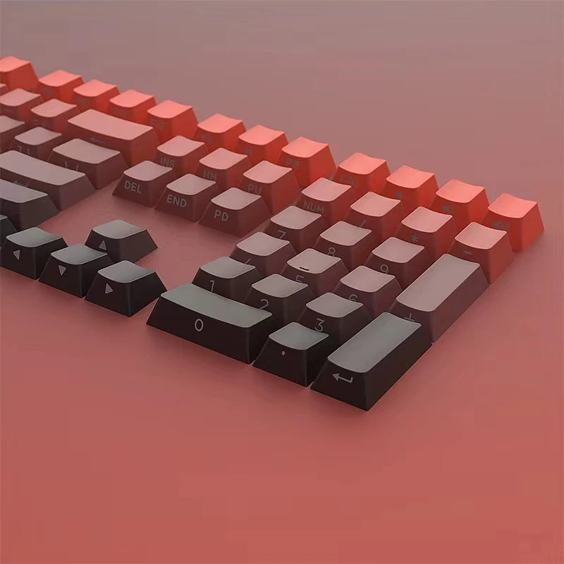 133 Keys Side Print Shine Through Keycap Set Double
