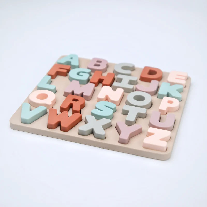 Silicone Montessori Letters Number Puzzle
