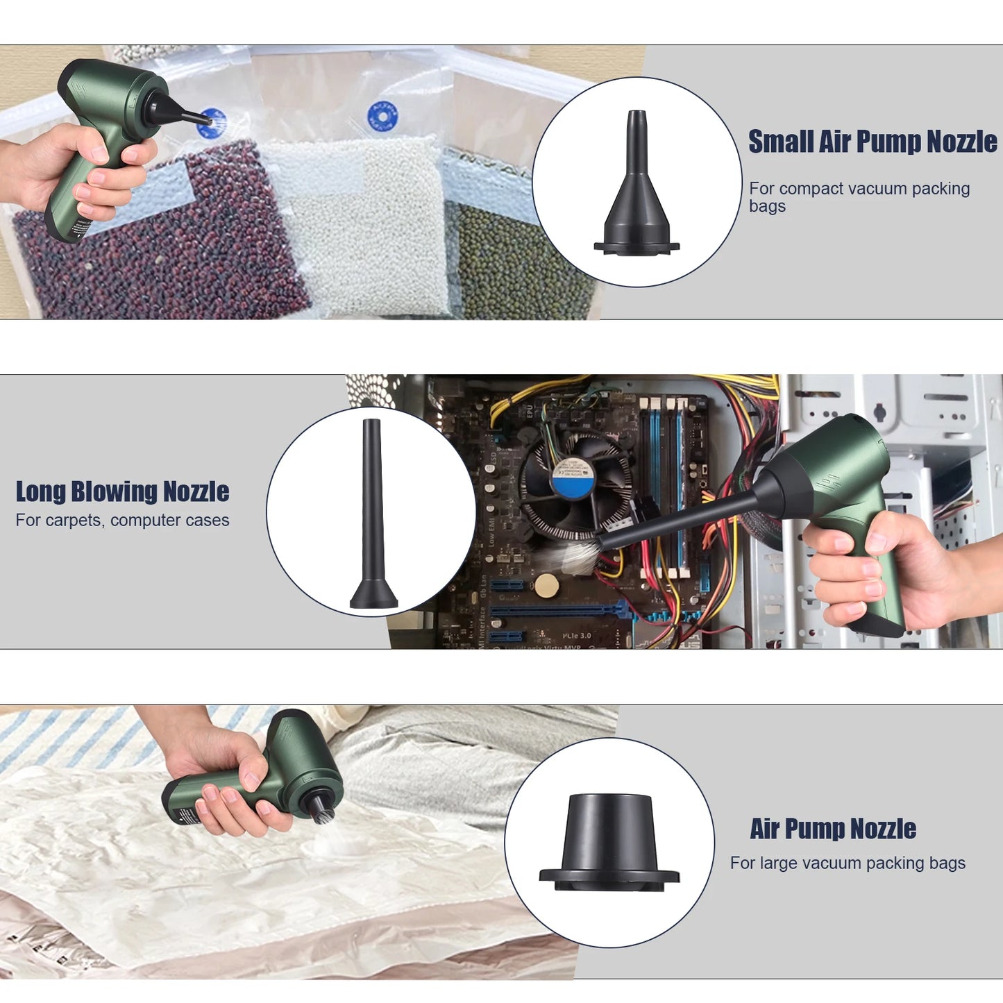 120W Handheld Vacuum Cordless 6500Pa Strong Suction