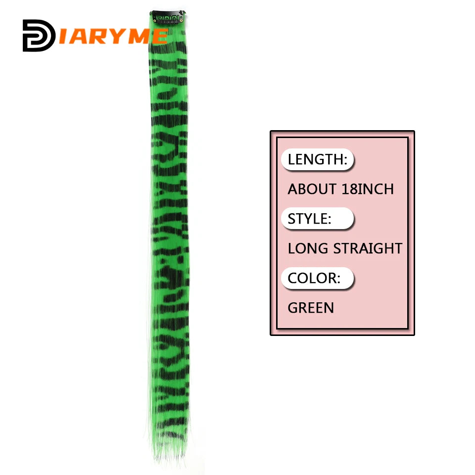 Synthetic One Card Hair Extension Wig Hair