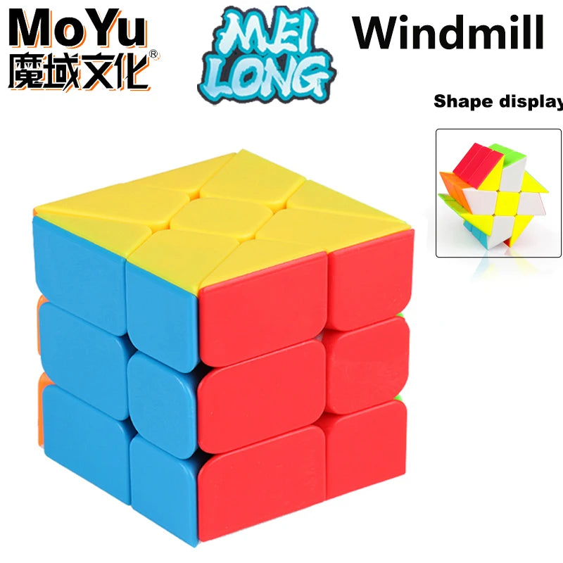 MoYu Meilong Mirror Magic Cube 3x3 2x2 Professional Special 3×3 Speed Puzzle
