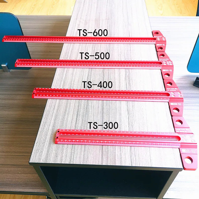 Precision Marking T-Ruler Aluminum Alloy Woodworking