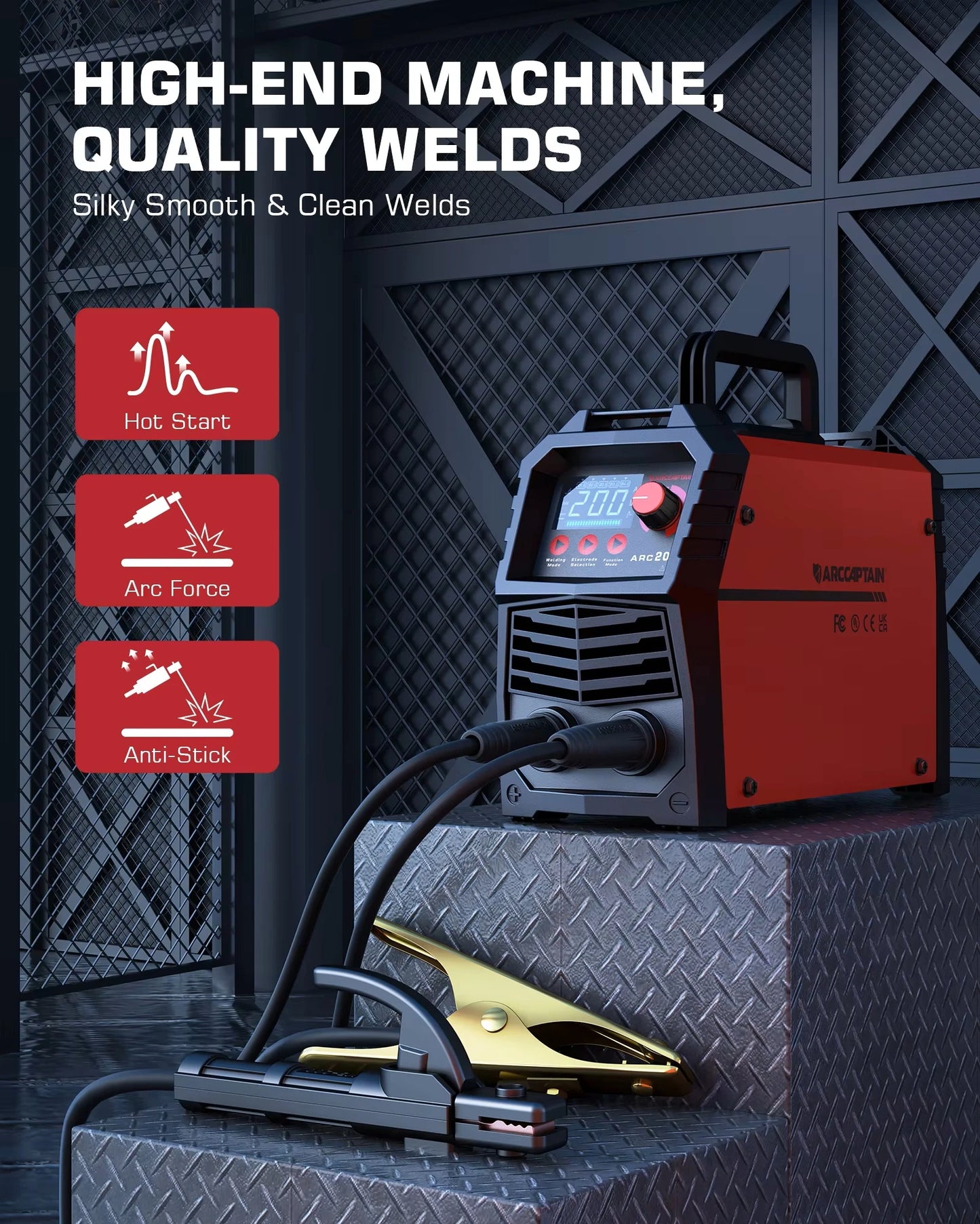 ARCCAPTAIN 200Amp Welding Machine DC Inverter