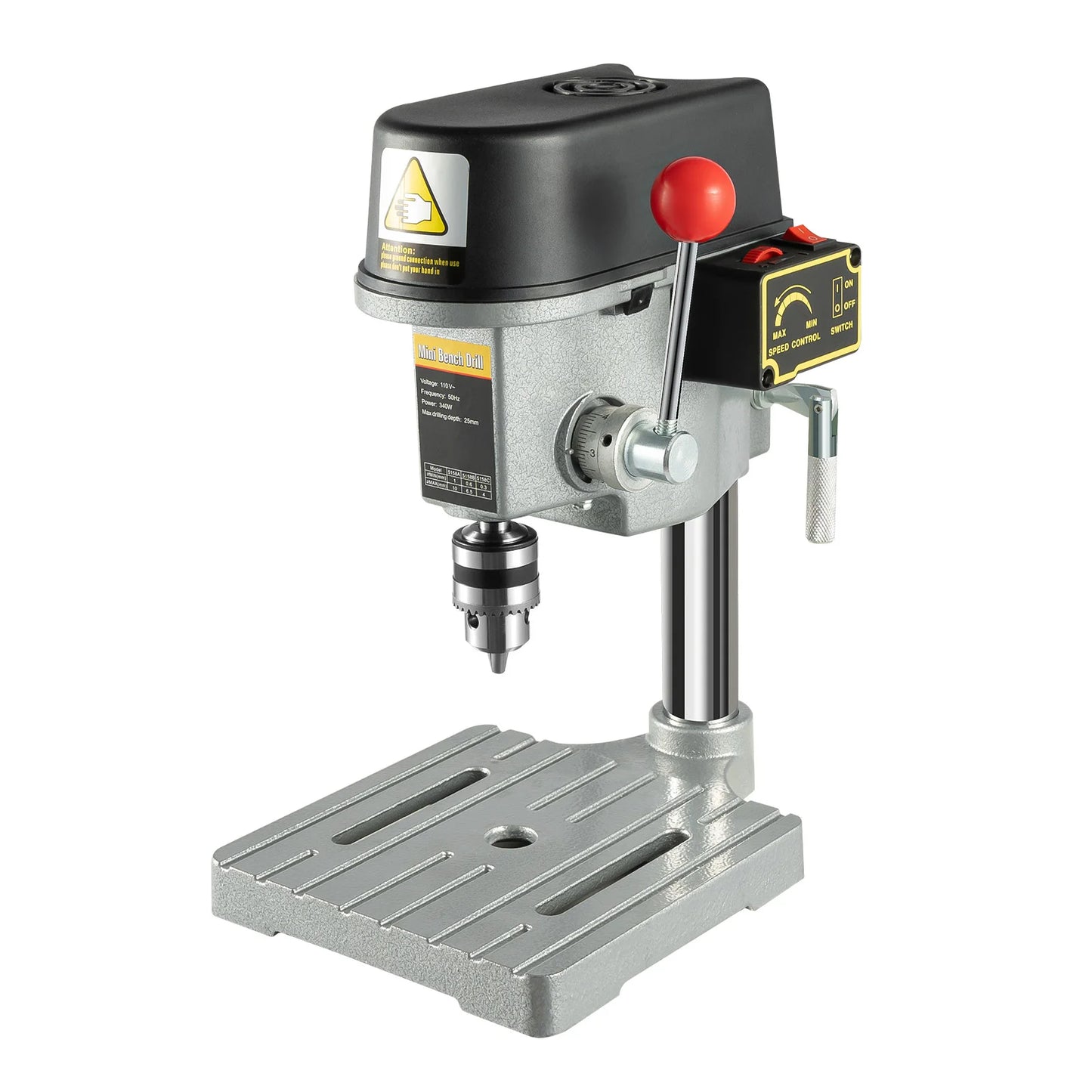 Mini Benchtop Drill Press 340W 110V Electric Wood Drilling Machine