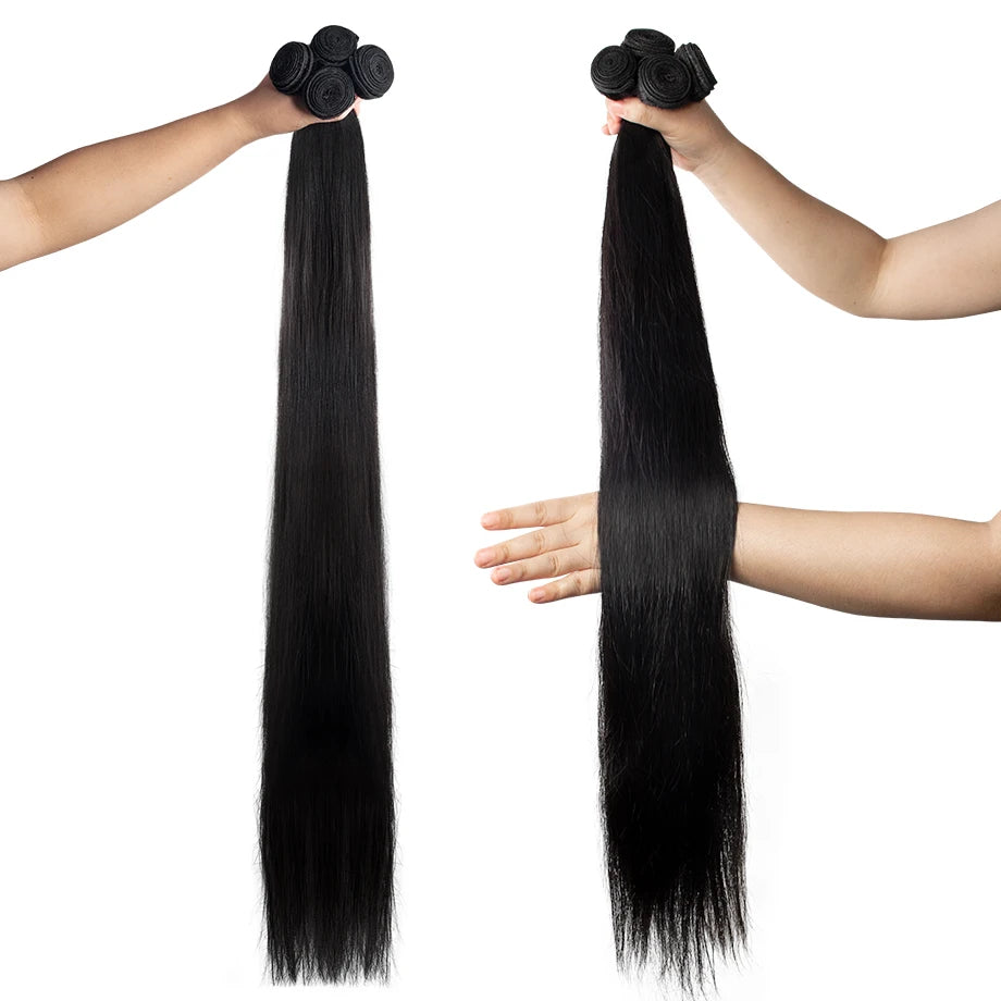 Straight Human Hair Bundles 100% Human Hair