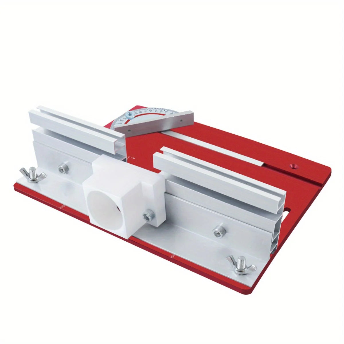 Woodworking Router Lift System and Aluminum Top Plate