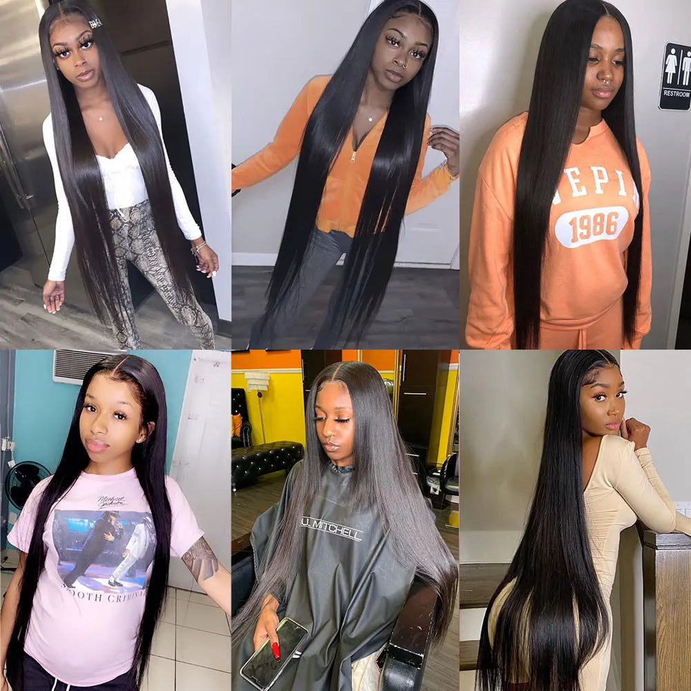 Straight Human Hair Bundles 100% Human Hair