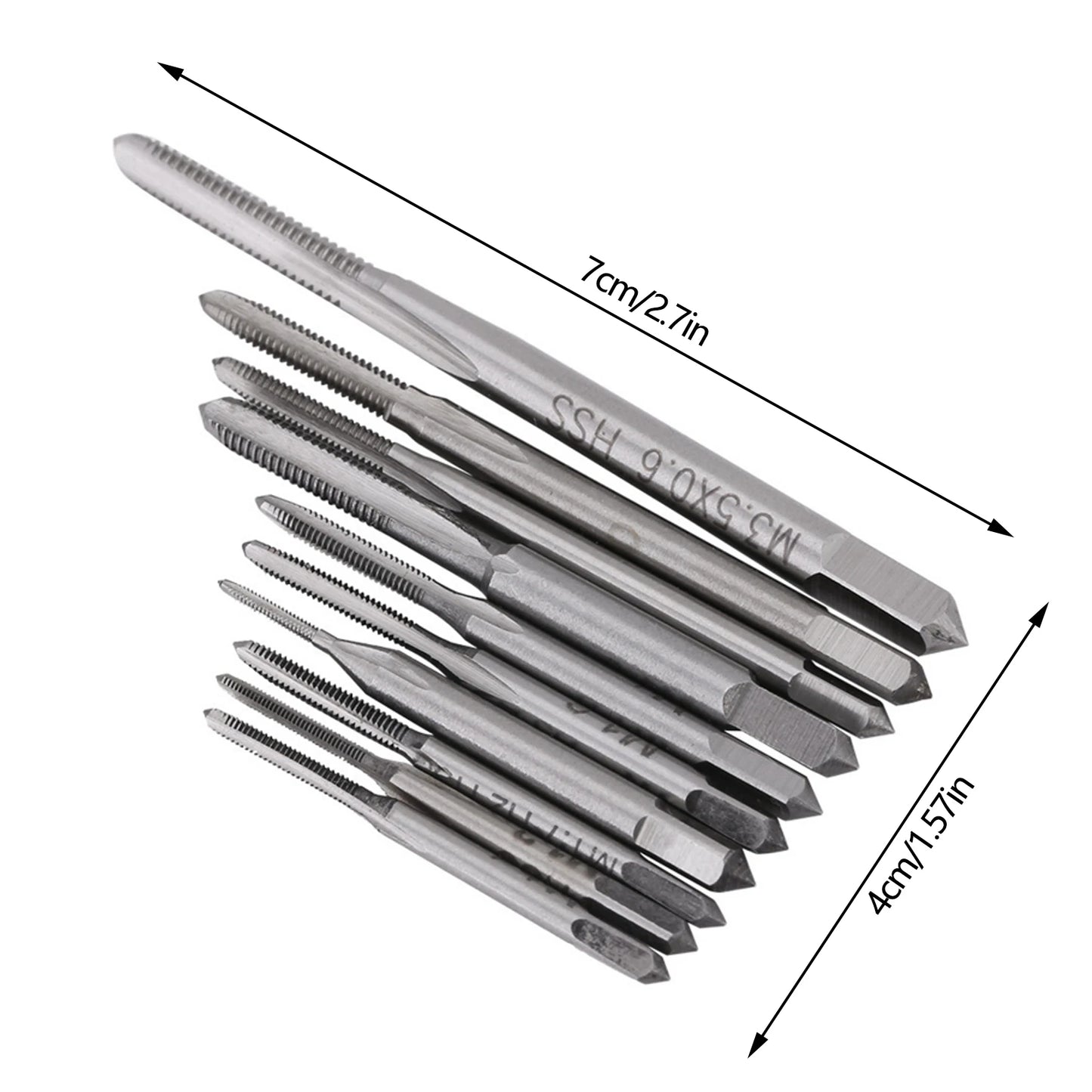 10pcs Mini M1 to M3.5 Machine Hand Tap