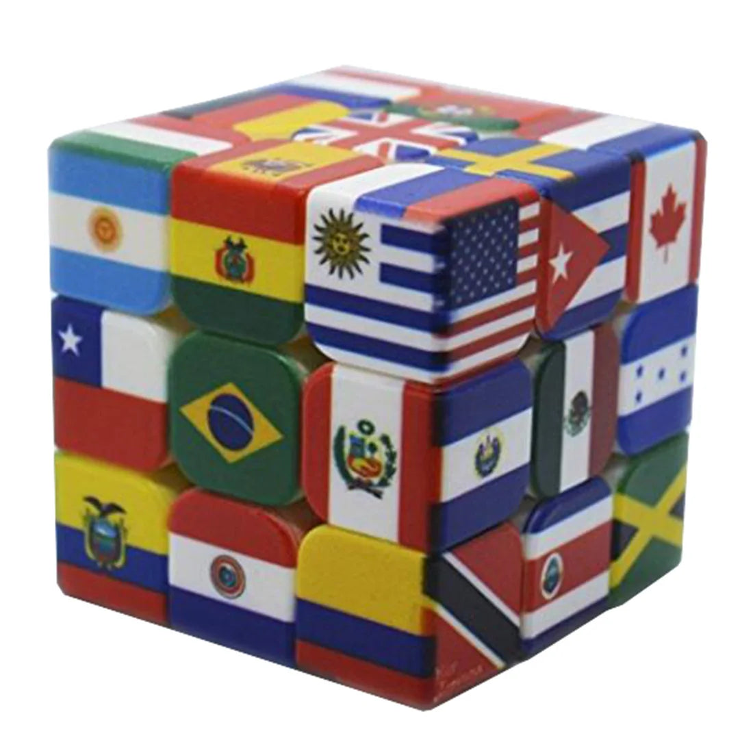 3X3X3 UV Print National Flags Cubes Speed Puzzle