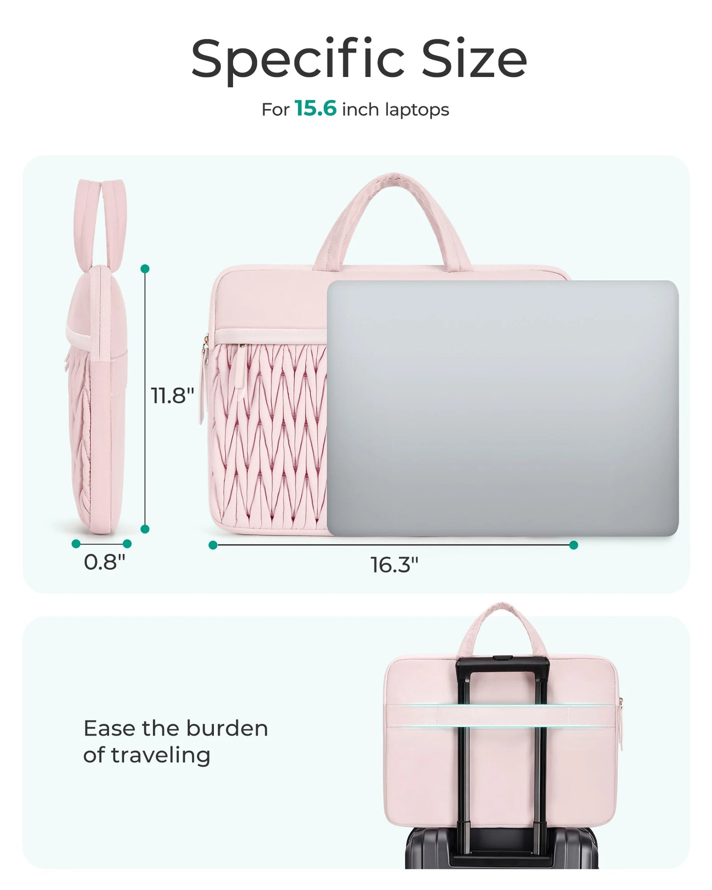 BAGSMART Women Laptop Case