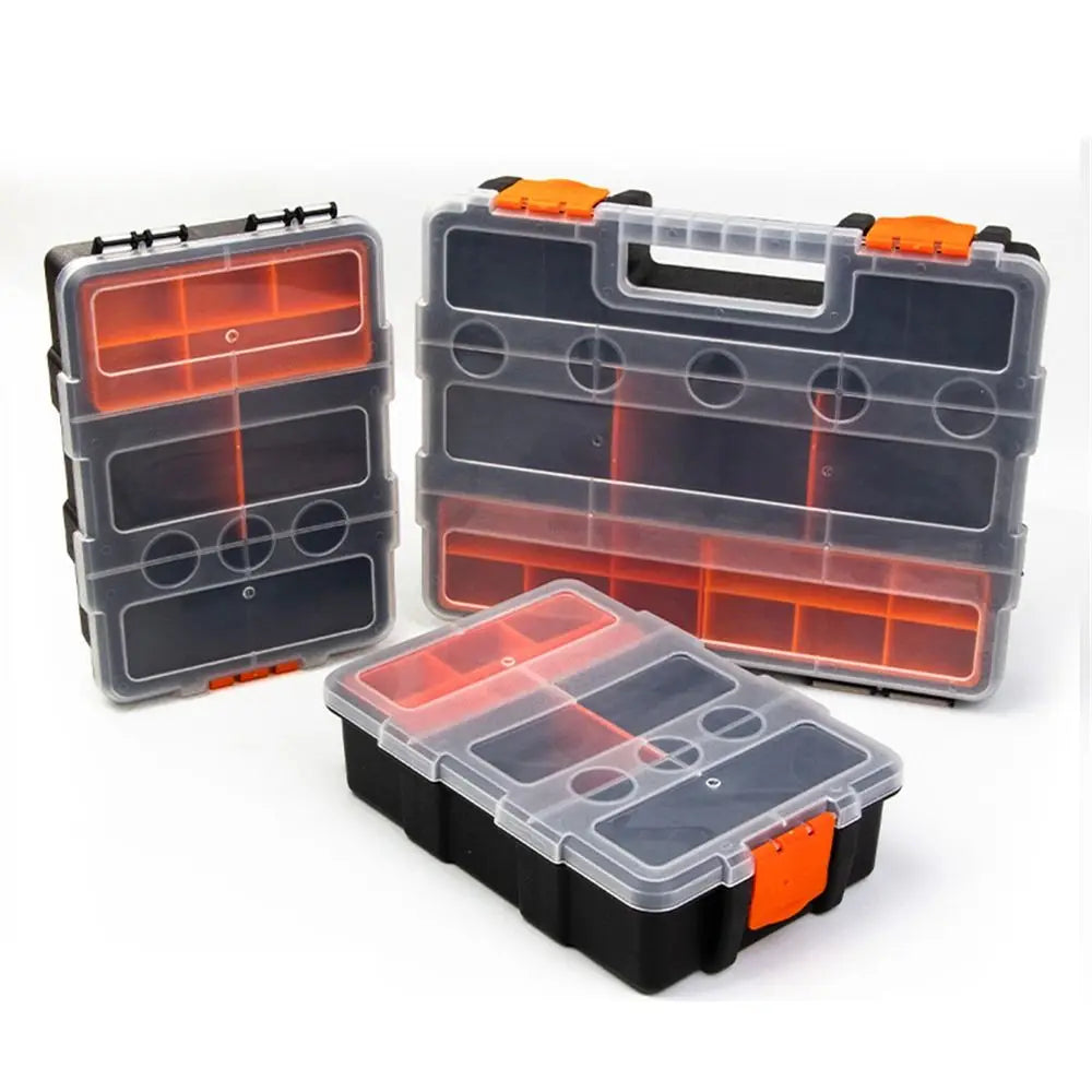 Multi-Grid Portable Plastic Parts Toolbox Combination