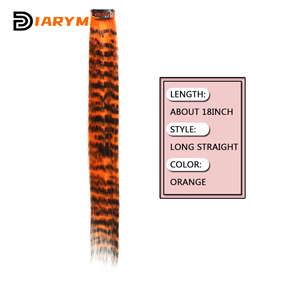 Synthetic One Card Hair Extension Wig Hair