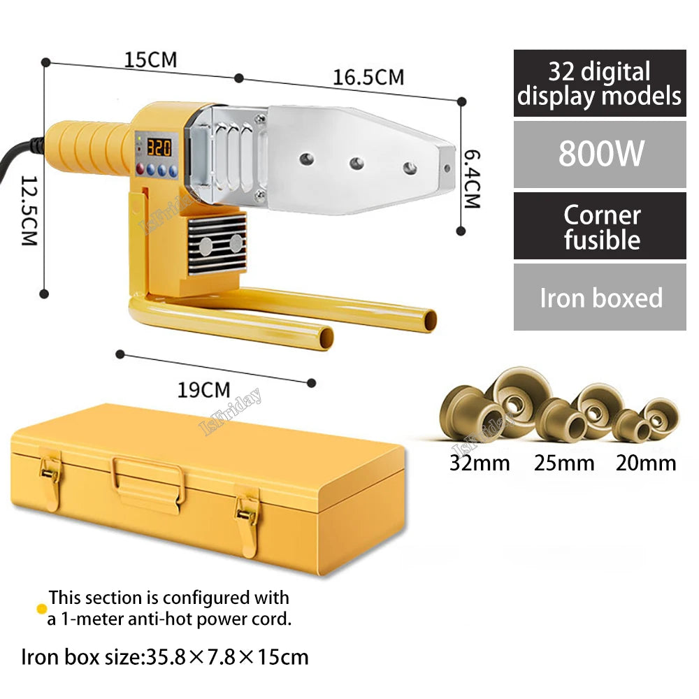 PB/PP/PE/PPR Pipe Welding Machine 600W-1000W pvc pipe