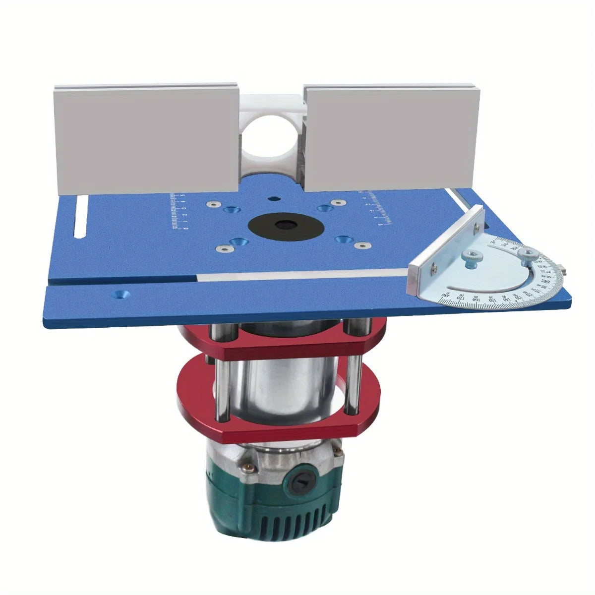 Woodworking Router Lift System and Aluminum Top Plate