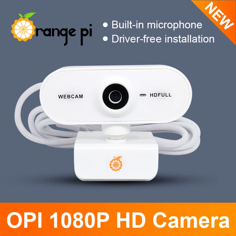 Orange Pi 1080P Mini HD Camera 360 Horizontal Rotation