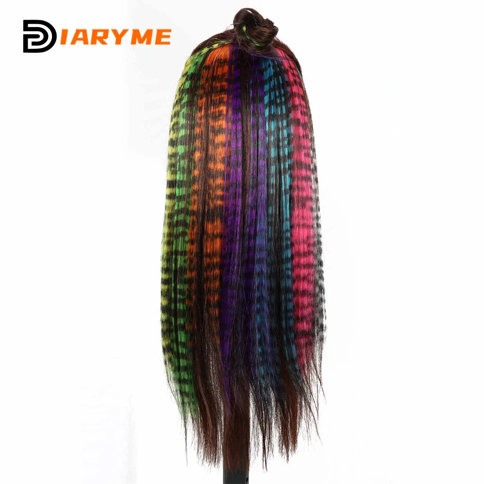 Synthetic One Card Hair Extension Wig Hair