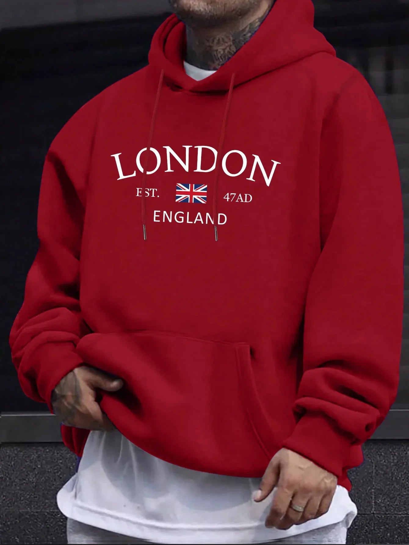 Fashion Printed Hoodies Men's Casual Autumn