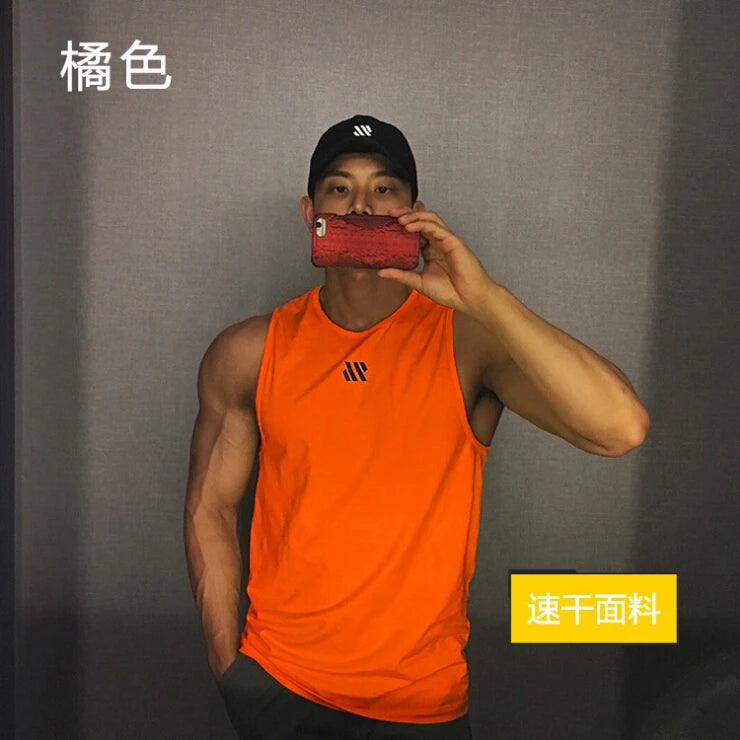 Men'S Sports Vest Summer Breathable Sleeveless
