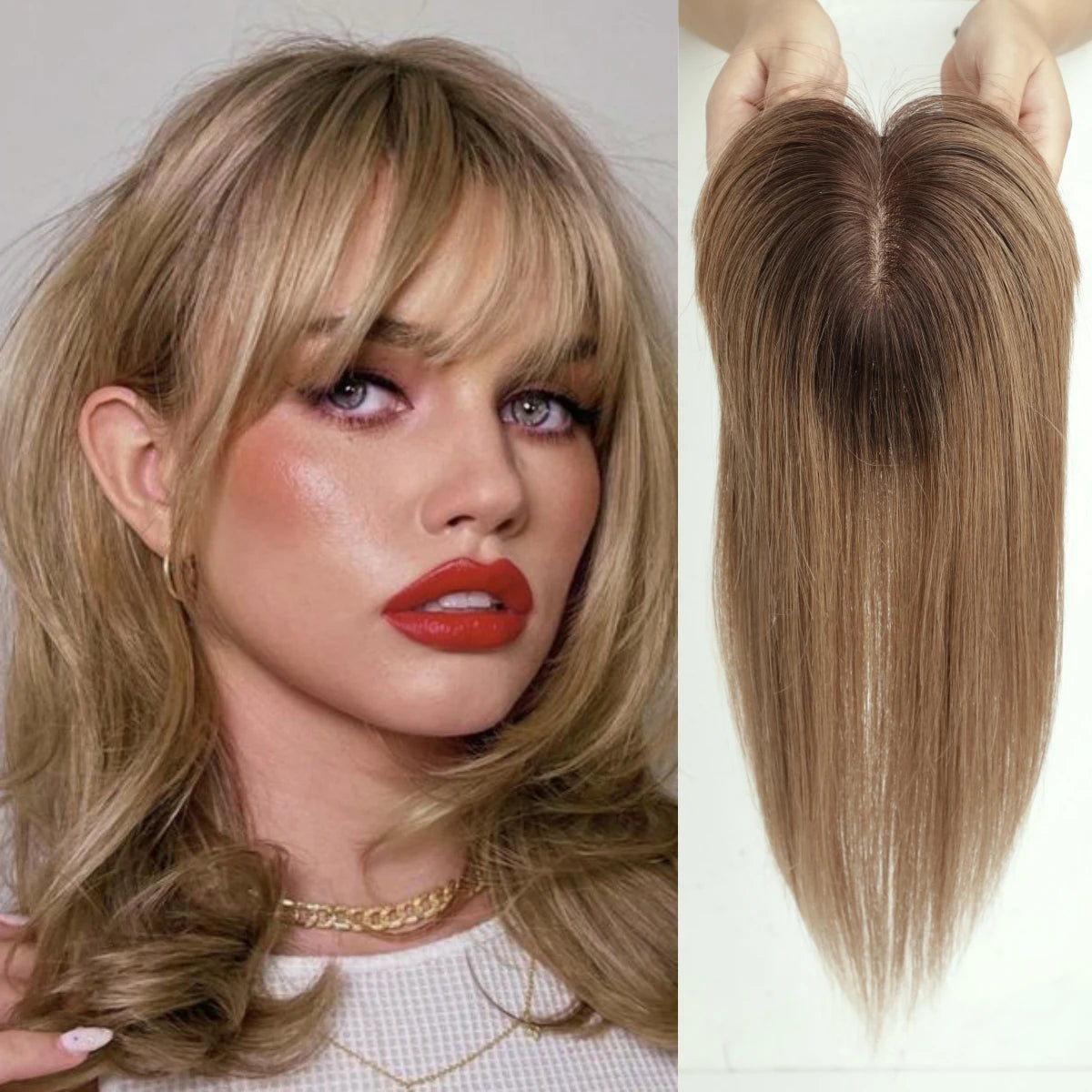 Straight Ombre Brown 100% Remy