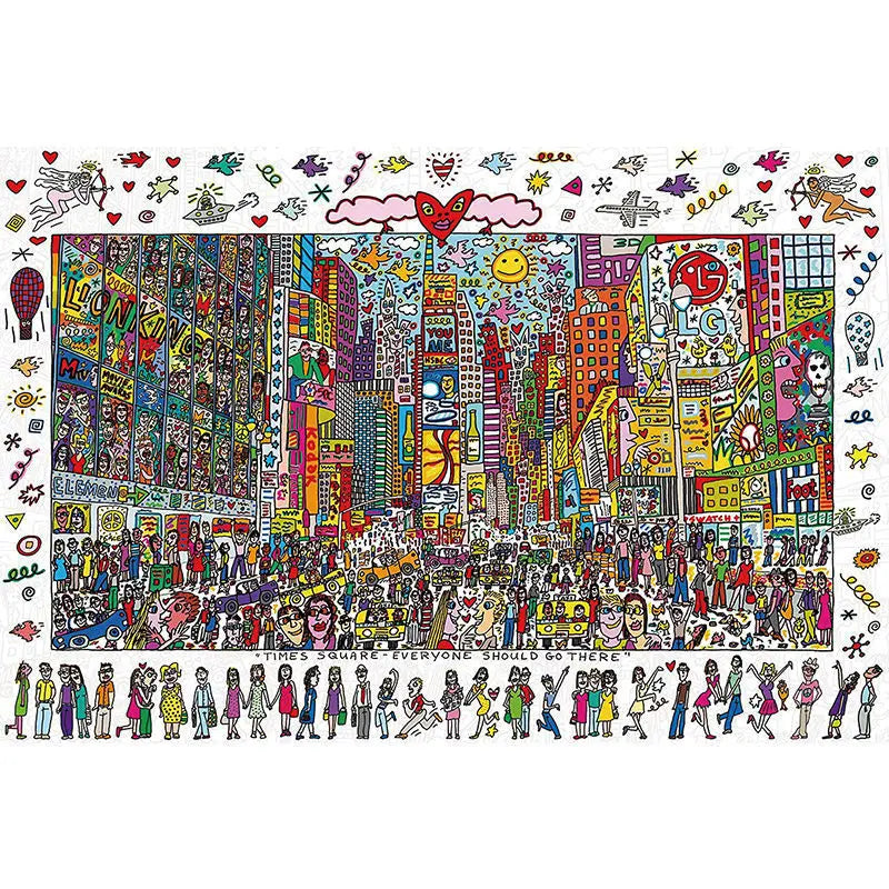 Adult 1000pcs Puzzle Times Square High Difficulty Decompression