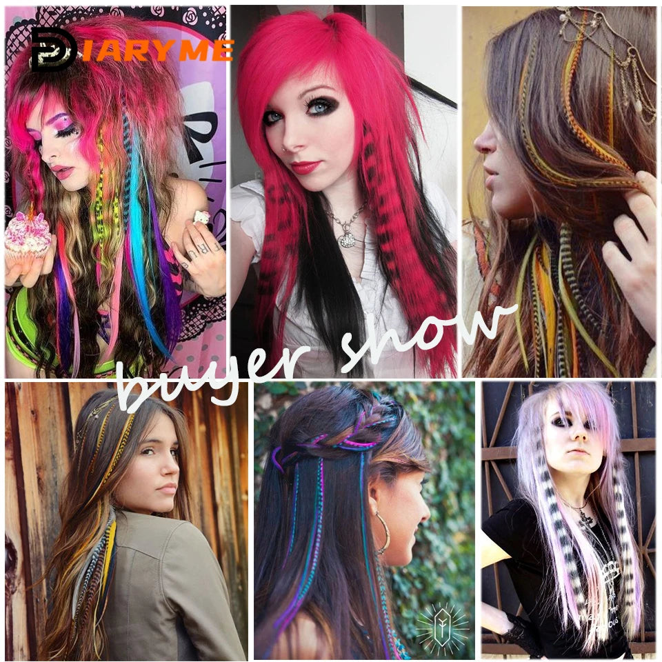 Synthetic One Card Hair Extension Wig Hair