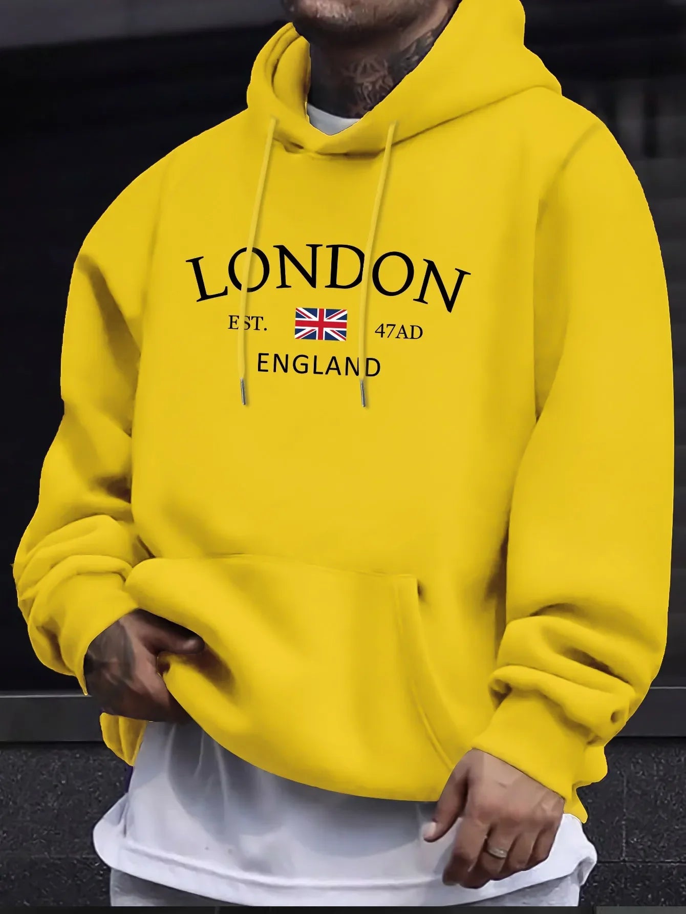 Fashion Printed Hoodies Men's Casual Autumn