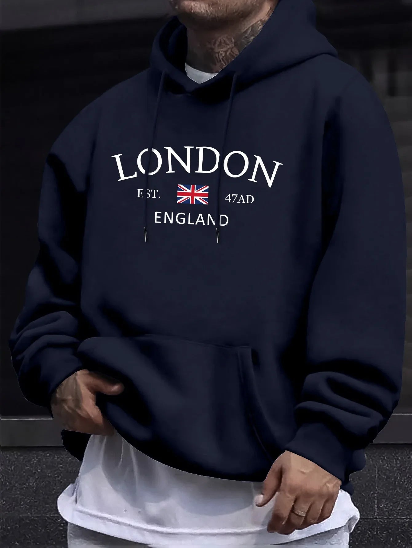 Fashion Printed Hoodies Men's Casual Autumn