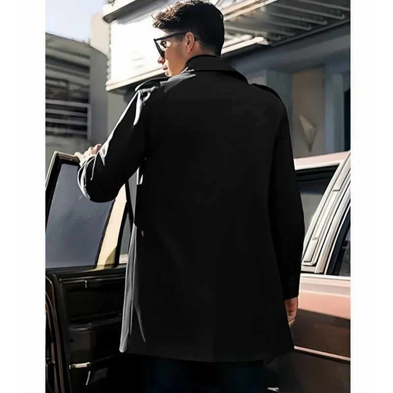 New Spring Jackets Men Trench Man's Coat Mid-length