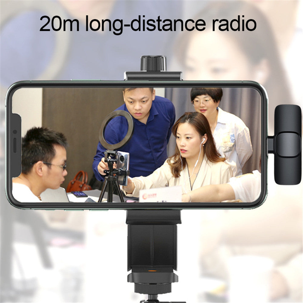Wireless Lavalier Microphone Portable Audio Video Recording