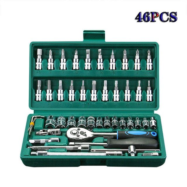 Socket wrench set fast socket