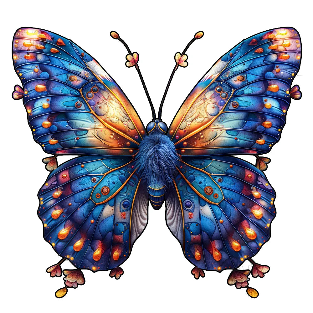 Butterfly Picture Animal Wooden Puzzle Delicate A3 A4 A5 3D shaped