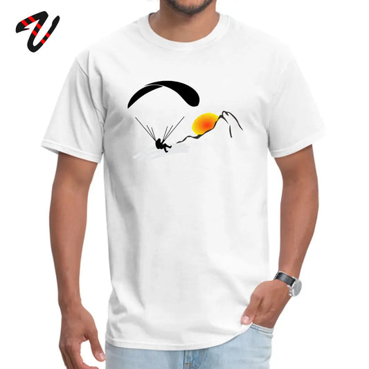 Men's T-shirts Paragliding Fashionable Short Sleeve