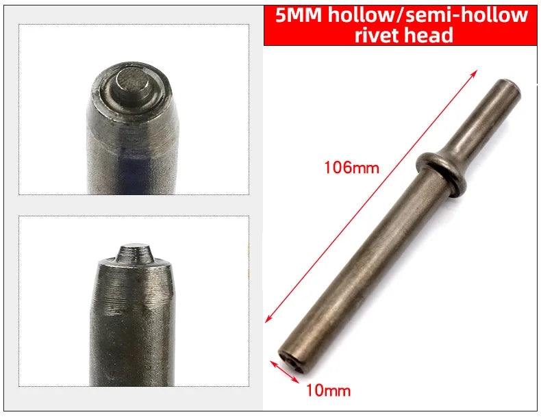 HIFESON Pneumatic Rivet Head Semi-hollow Solid Rivet