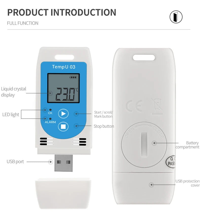 Mini USB Temperature Data Logger