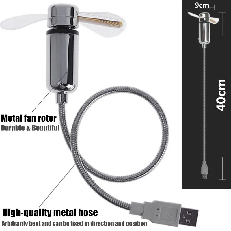 DIY USB LED Light Flash Self Program Fan Edit&Display