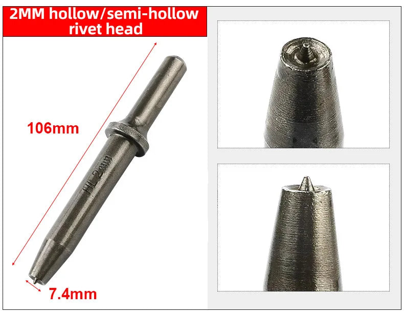 HIFESON Pneumatic Rivet Head Semi-hollow Solid Rivet